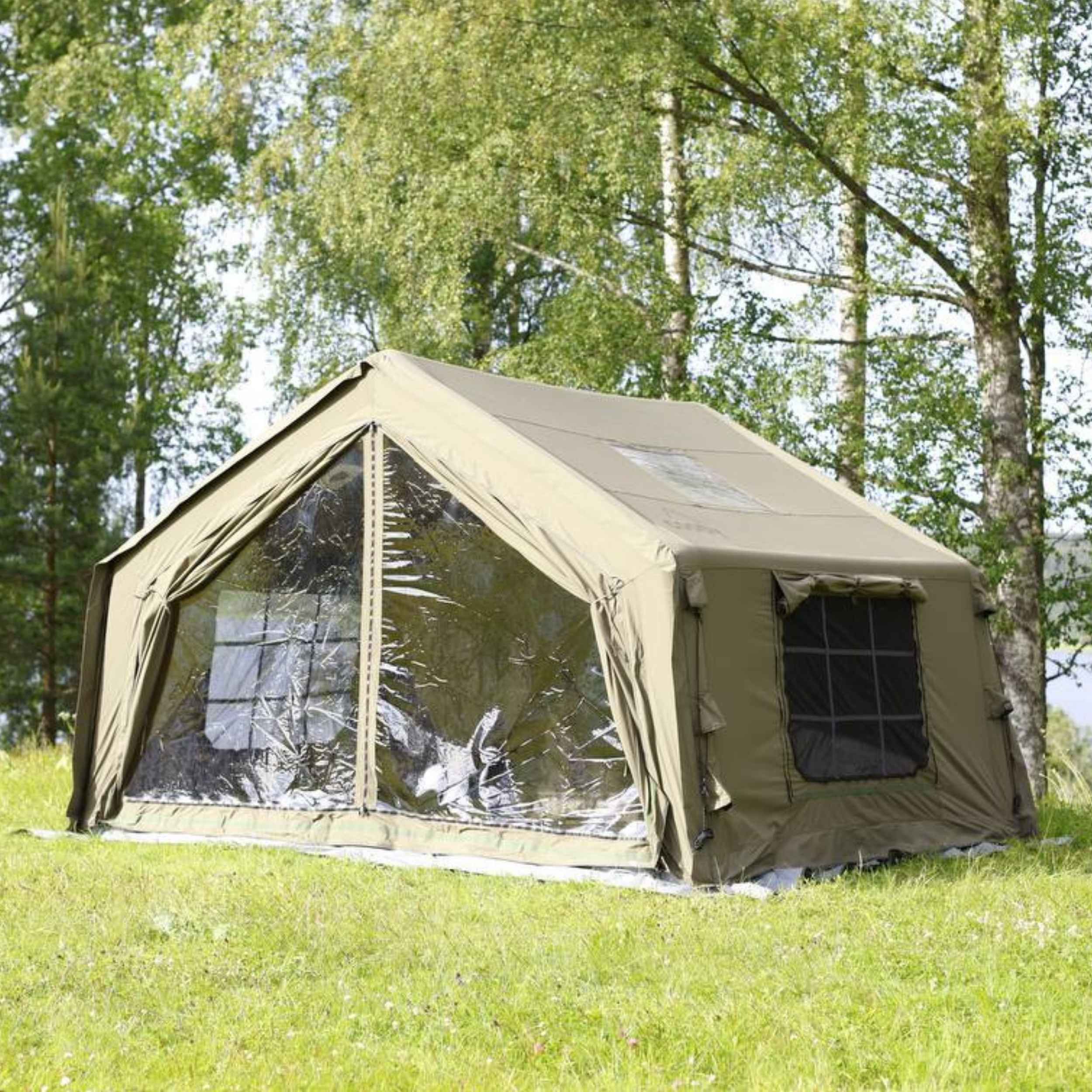 Coody 10.0 Forest Green+Ground Sheet PVC+Carpet+Electric Pump