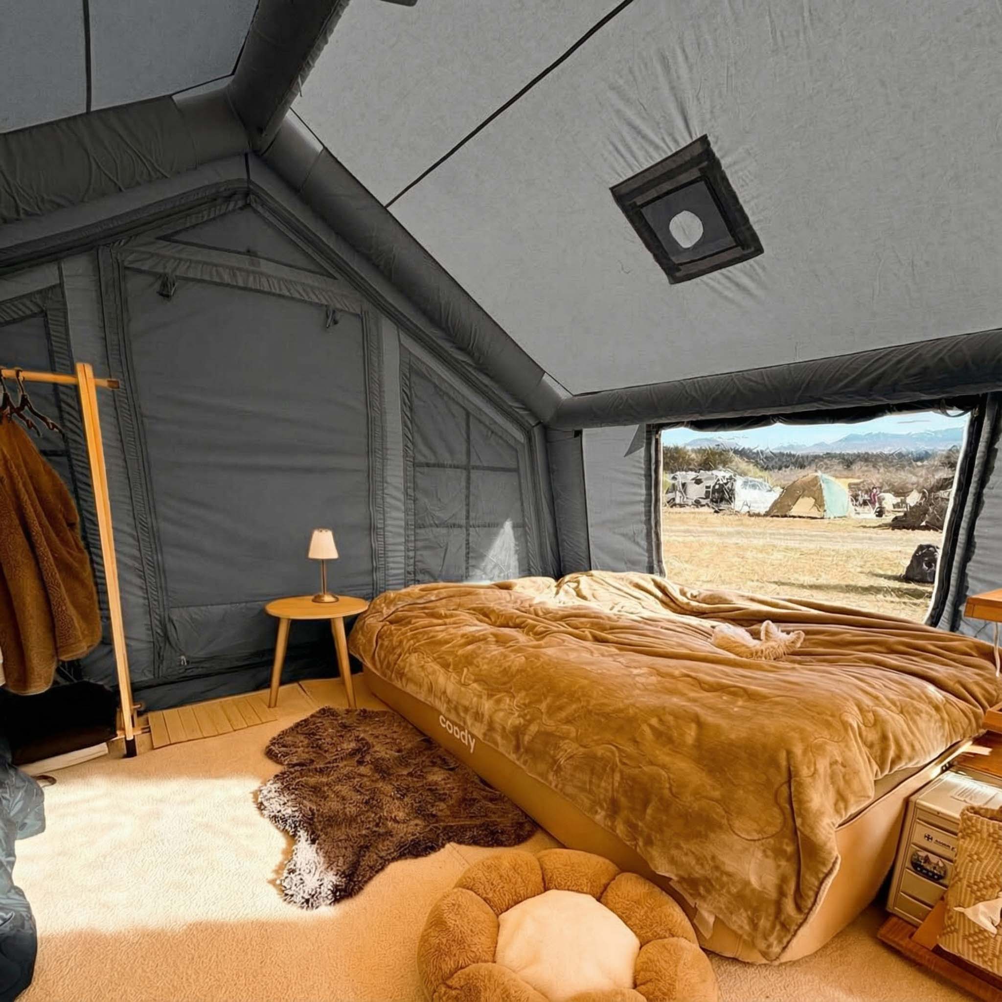 Coody 17.2 (Koala-7) Gray Inflatable Tent House for Camping (2-10 person) | Backcountry Sportsman