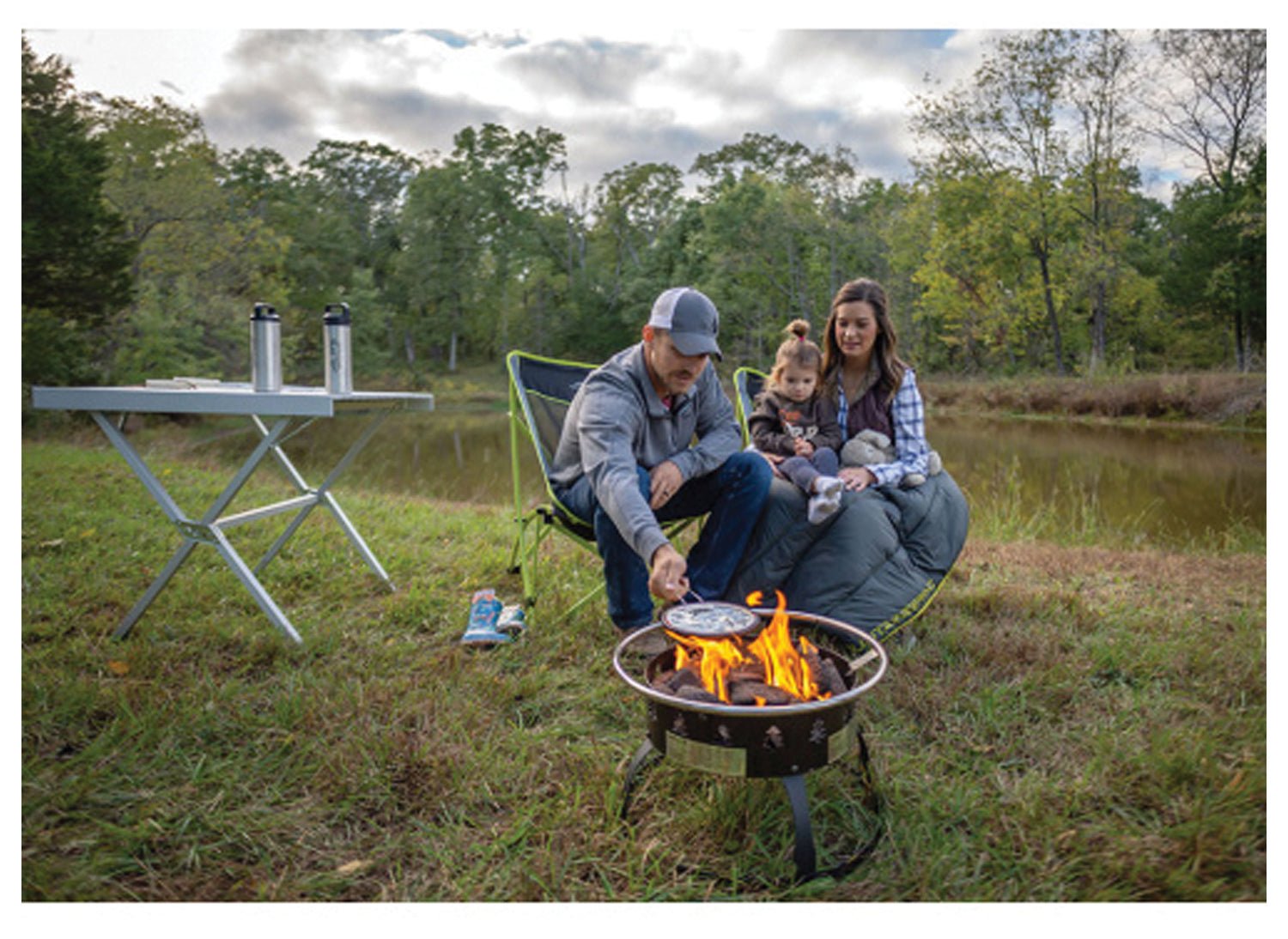 Square Dining Table Silver | Backcountry Sportsman