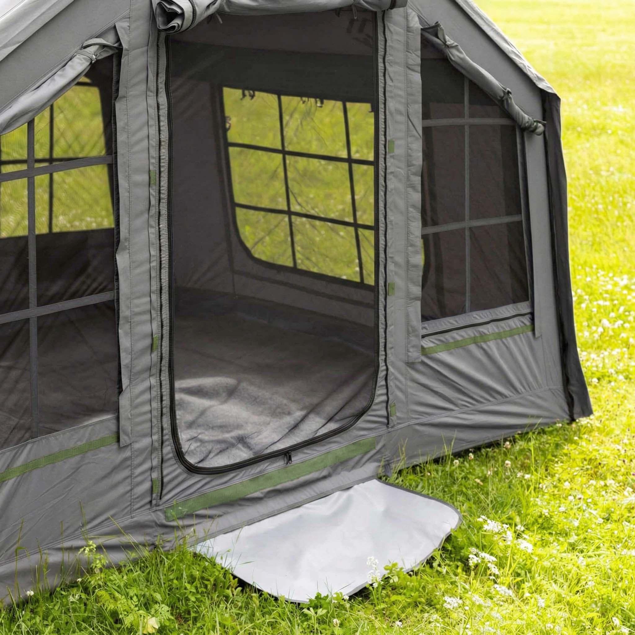 Coody 8.0 Gray - Inflatable Tent House for Camping 1-4 person | Backcountry Sportsman
