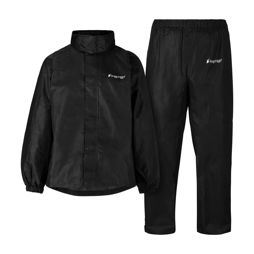 Men's Classic All-Sport Rain Suit | Black / Black Pants