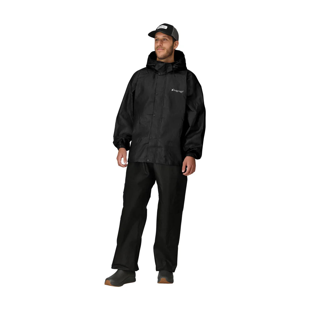 Men's Classic All-Sport Rain Suit | Black / Black Pants