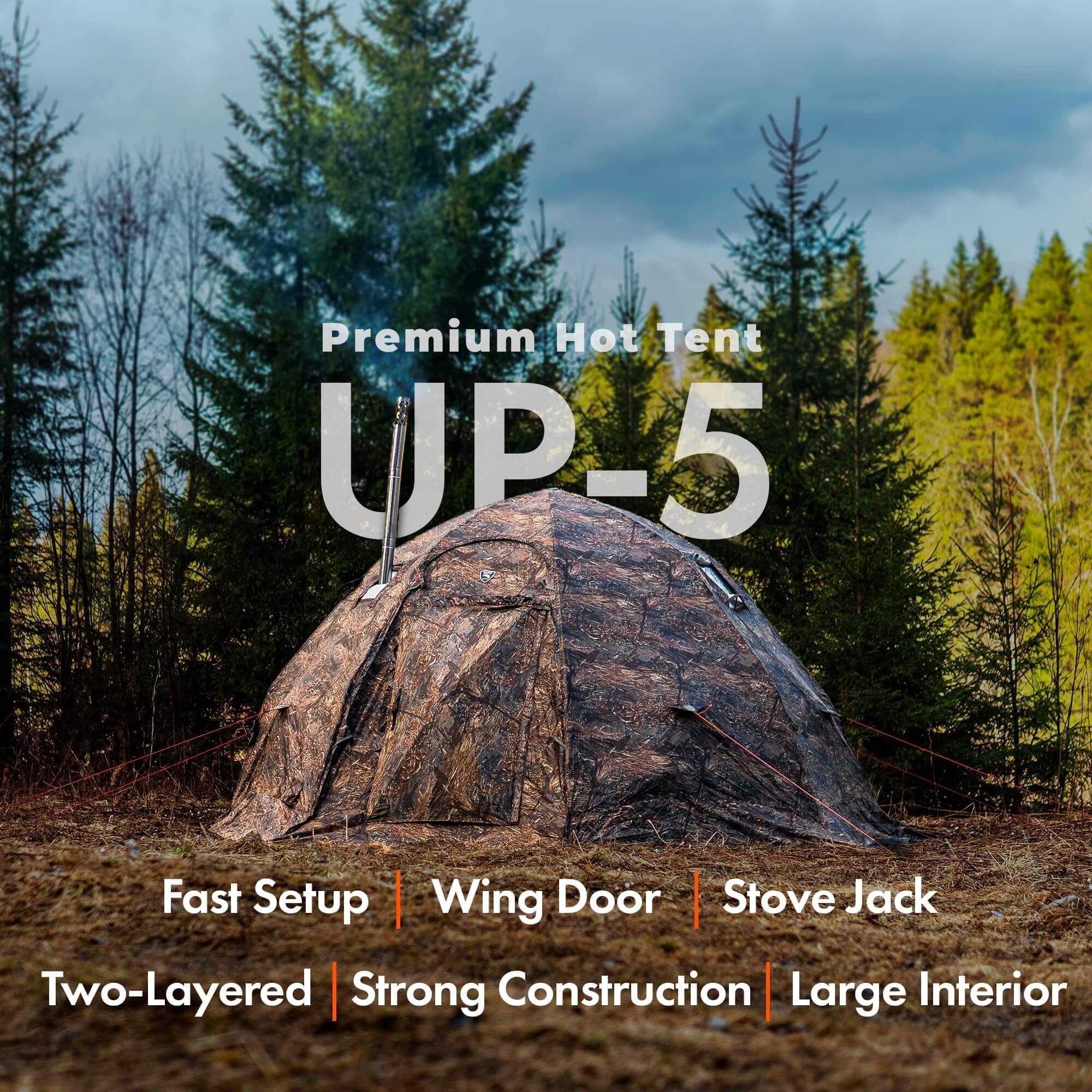 RBM All-Seasons tent UP-5 for 2-6 person | Backcountry Sportsman