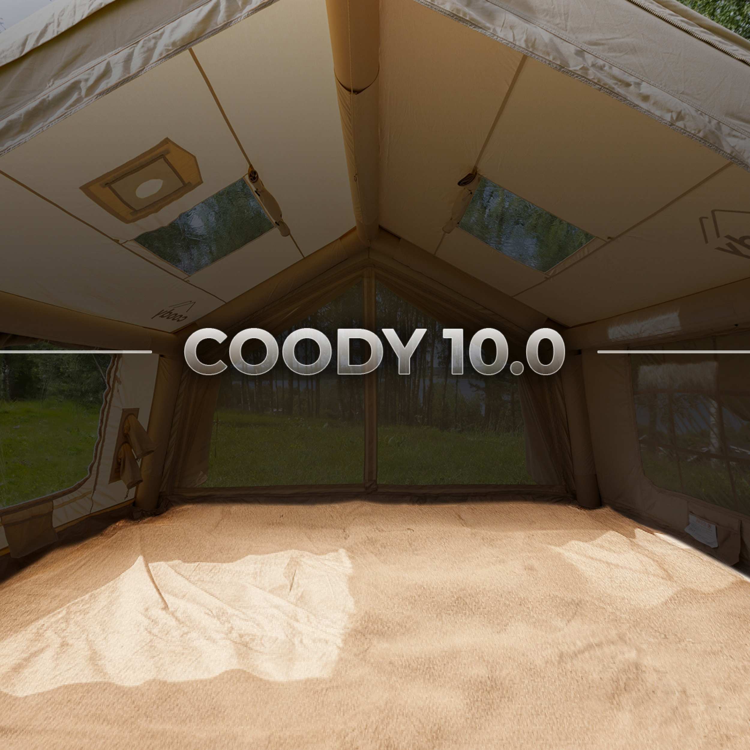 Coody Carpet – Tailored for Coody Familia AirTent 10.0 (Beige)