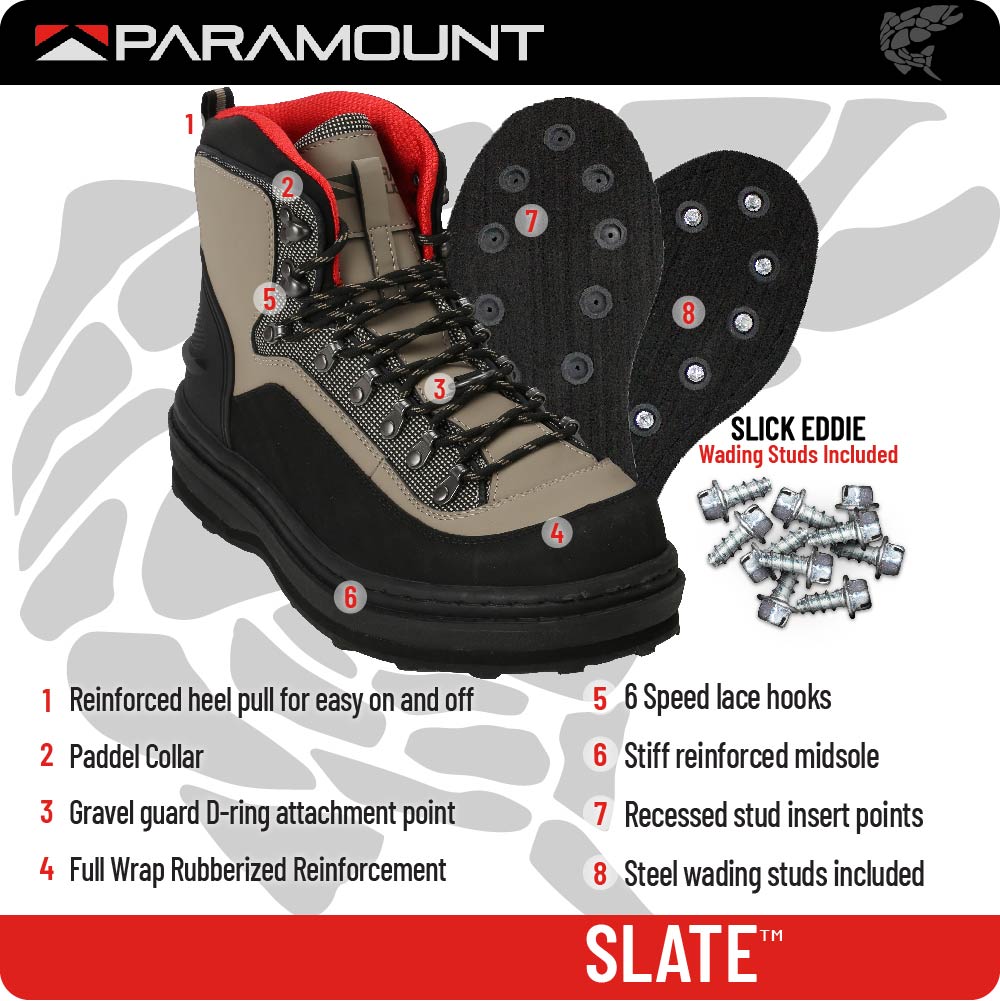 Slate Felt Sole Wading Boots | Backcountry Sportsman