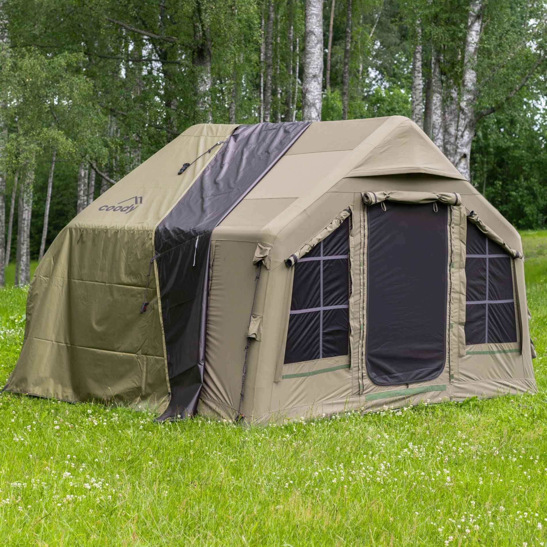 Coody 8.0 Forest Green - Inflatable Tent House for Camping 1-4 person | Backcountry Sportsman