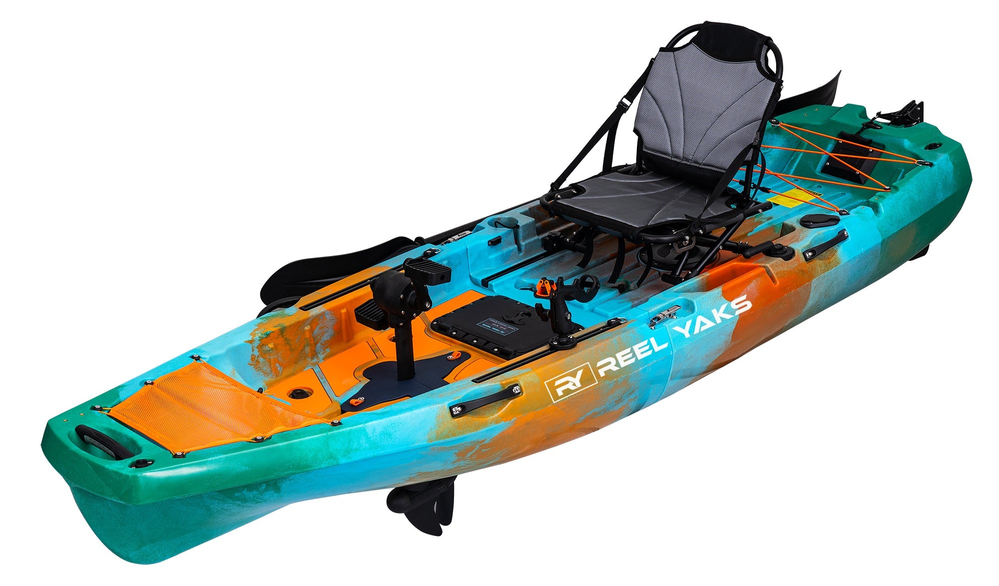 10ft Radar Modular Propeller Drive Pedal Fishing Kayak | 430lbs Capacity | 2 Piece