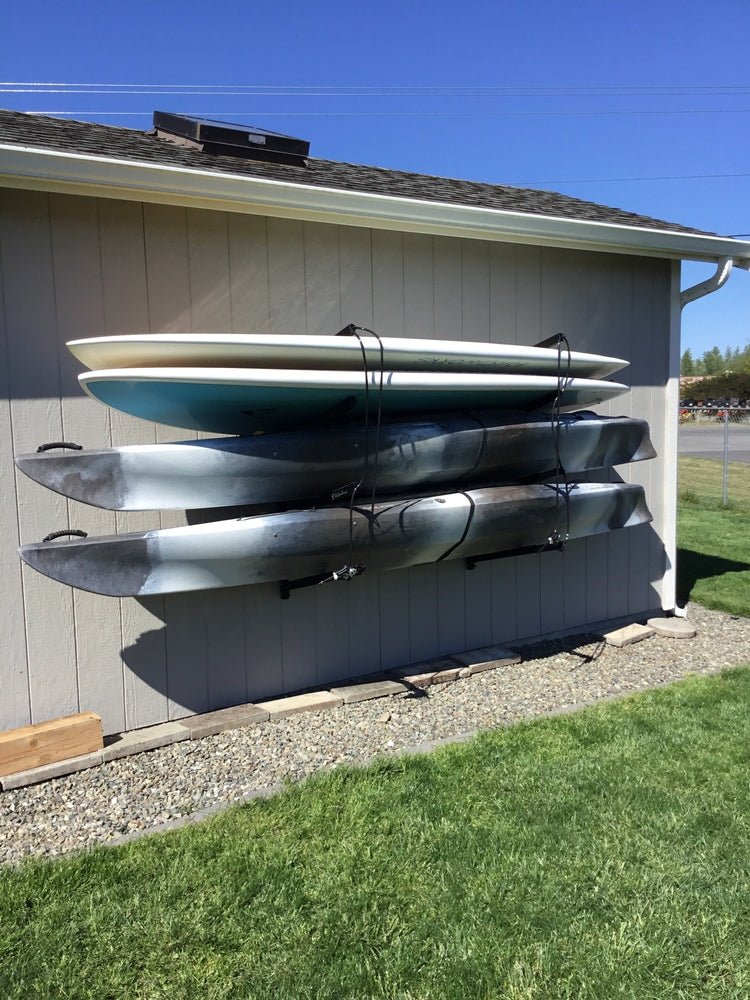 Outdoor Wall Rack | 46 Inch Adjustable Height | Kayak & SUP | Backcountry Sportsman