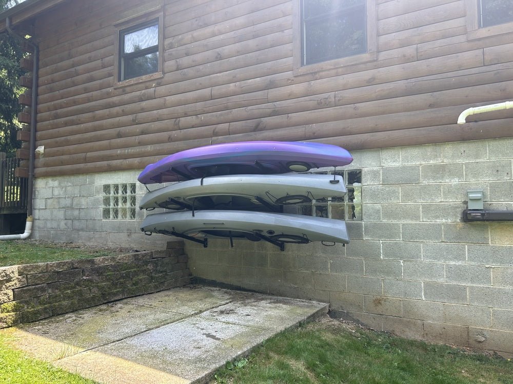 Outdoor Wall Rack | 46 Inch Adjustable Height | Kayak & SUP | Backcountry Sportsman