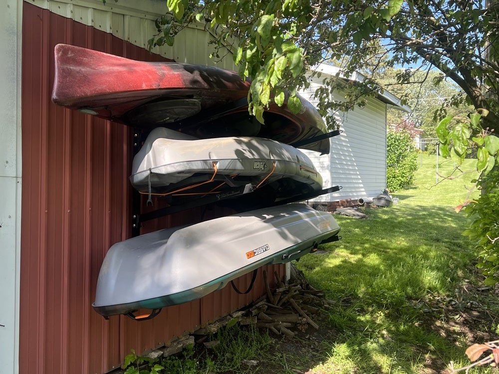 Outdoor Wall Rack | 46 Inch Adjustable Height | Kayak & SUP | Backcountry Sportsman