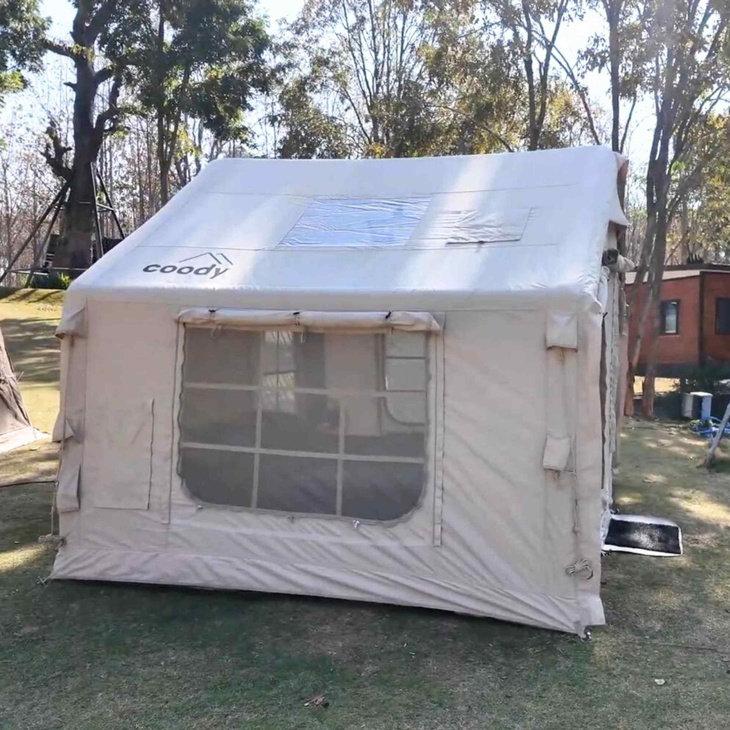 Coody 8.0 Beige Inflatable Tent House for Camping (1-4 person)
