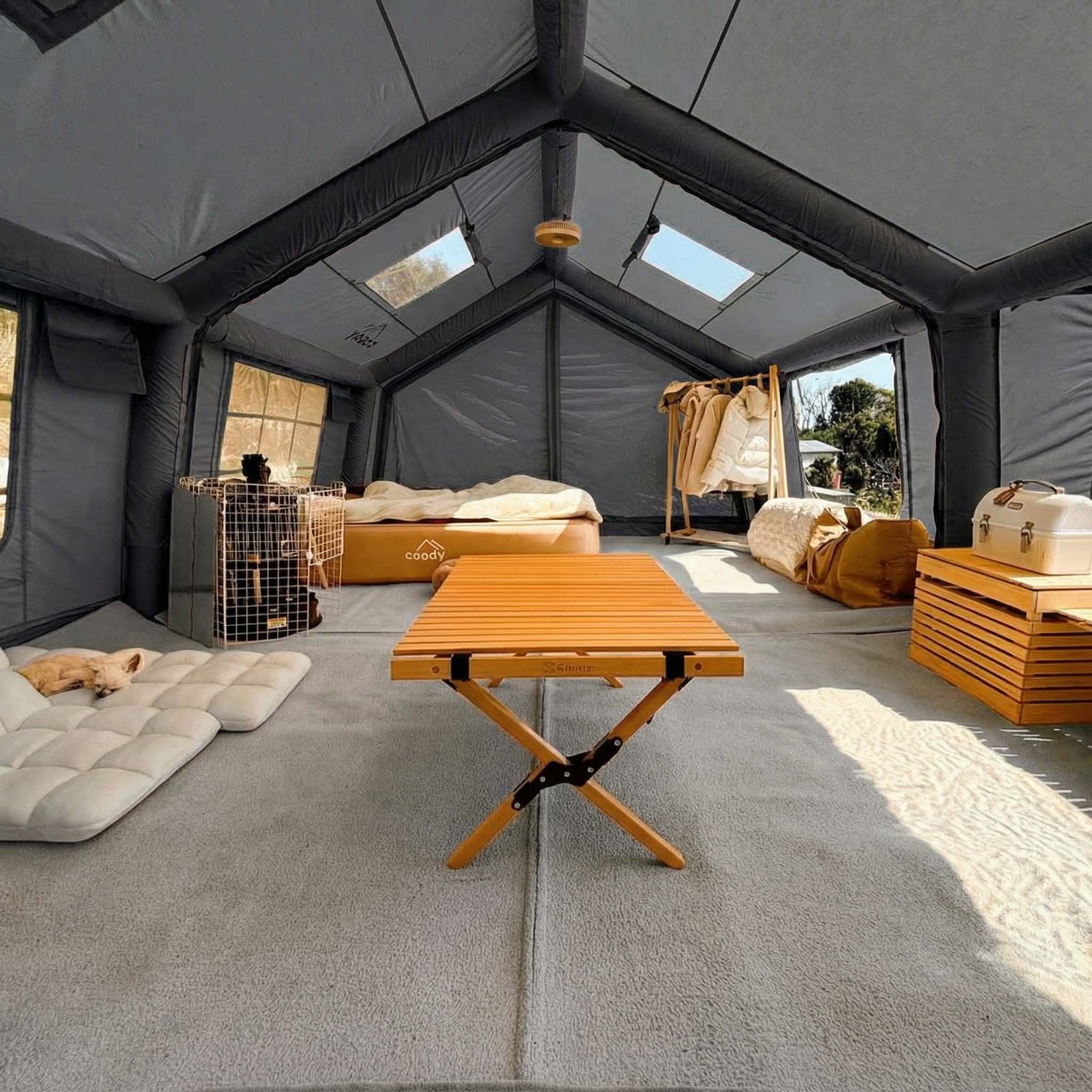 Coody 17.2 (Koala-7) Gray Inflatable Tent House for Camping (2-10 person) | Backcountry Sportsman