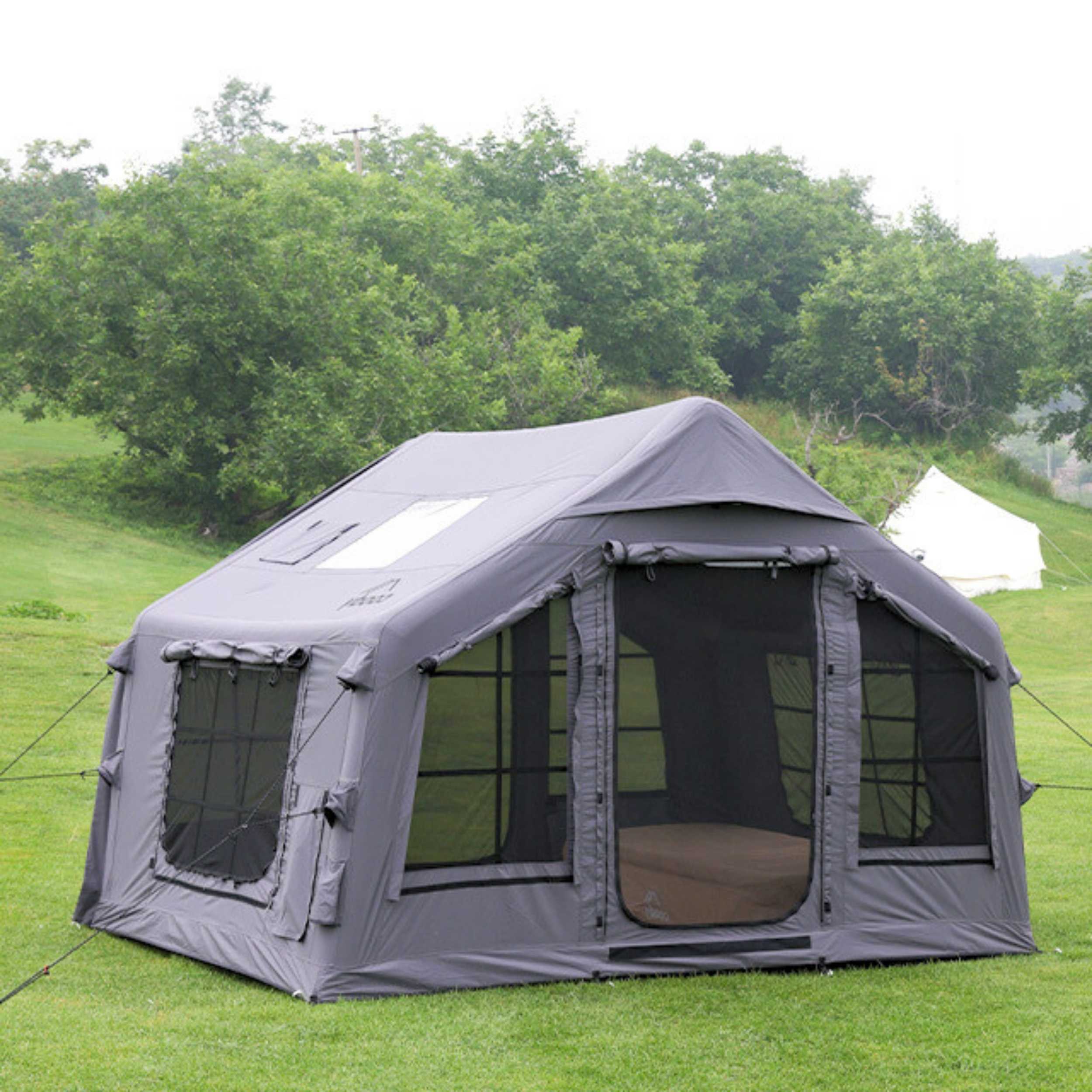 Coody 8.0 Gray - Inflatable Tent House for Camping 1-4 person | Backcountry Sportsman