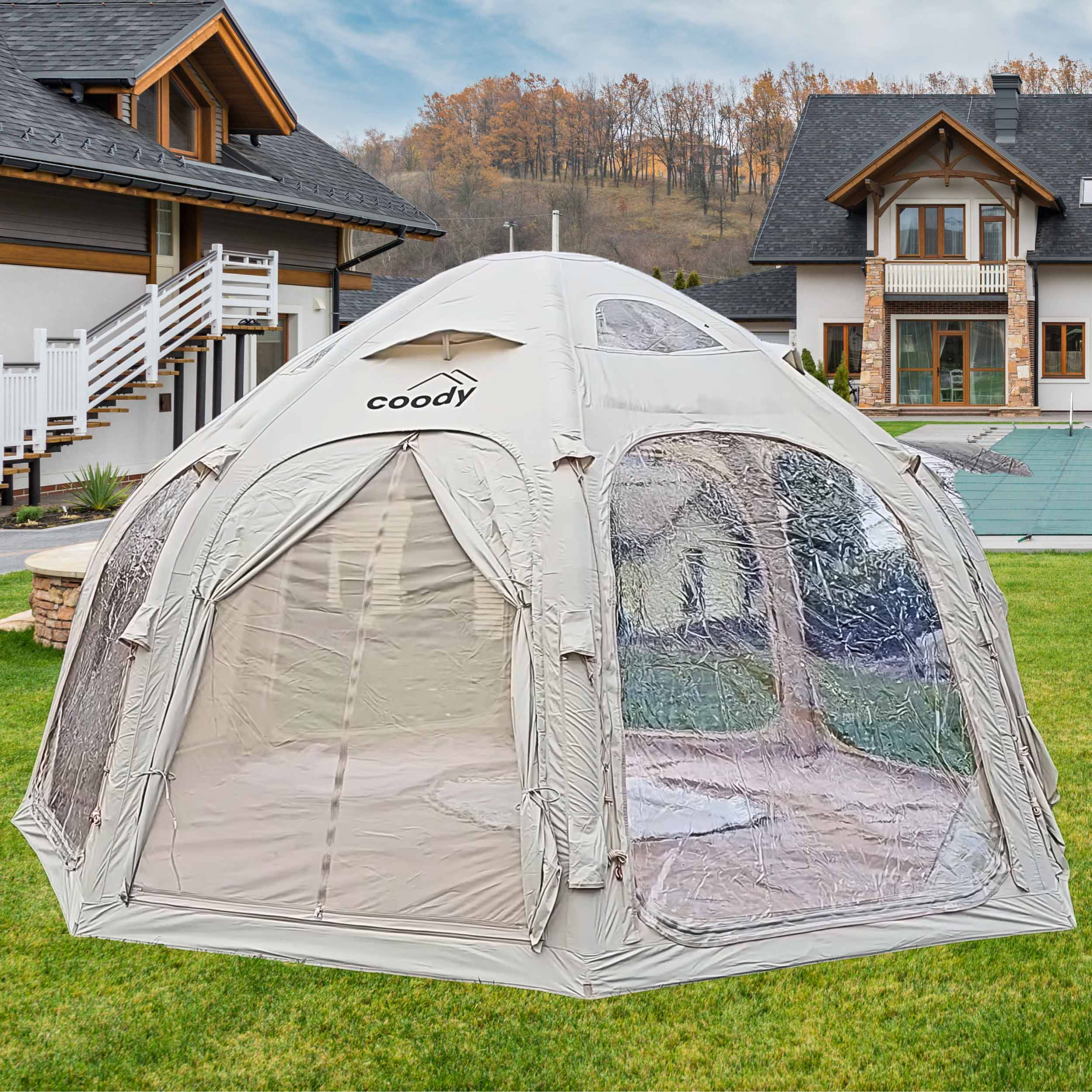 Coody Aurora Dome | RBM Outdoors Inflatable tent Octopus Beige for 2-4 person | Backcountry Sportsman