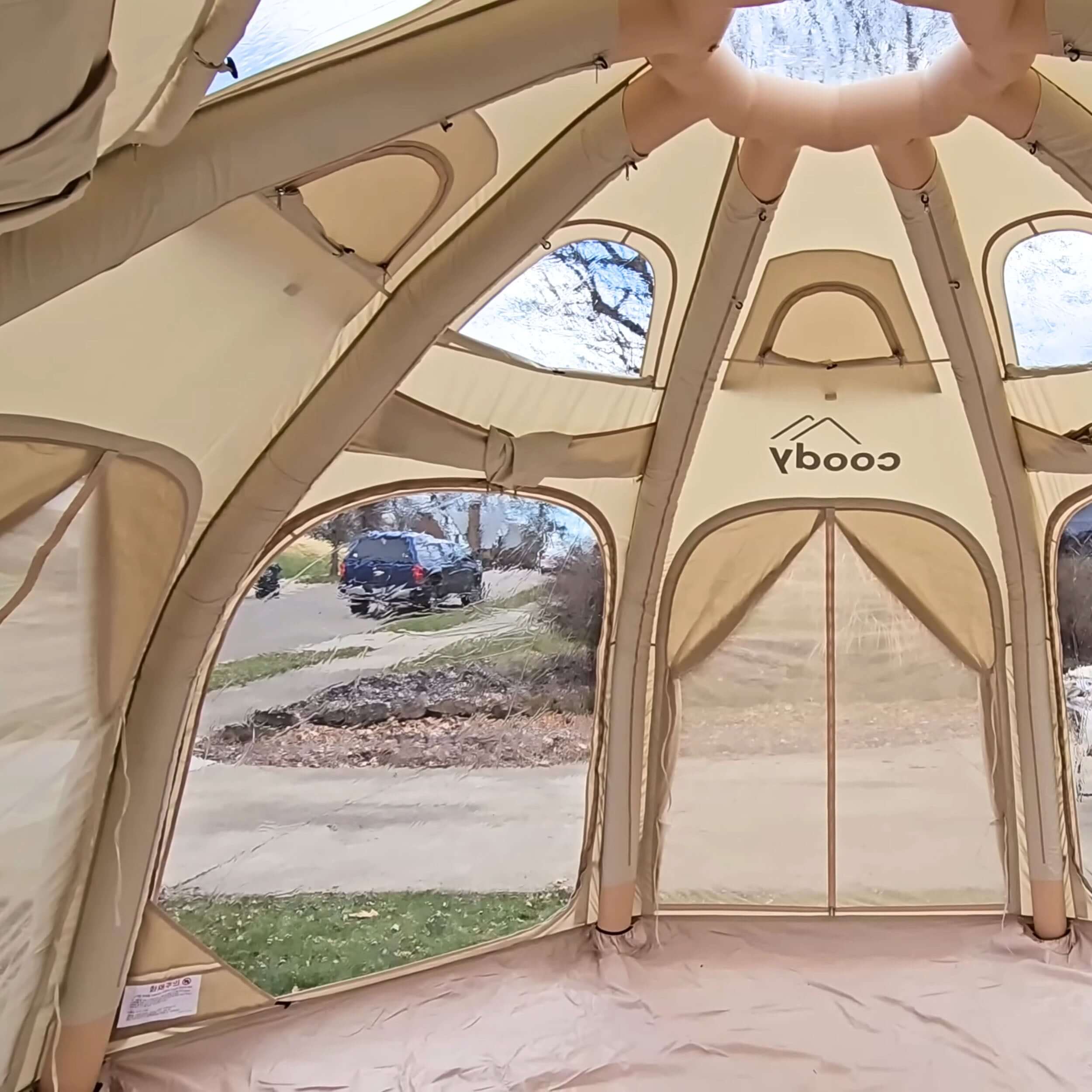 Coody Aurora Dome | RBM Outdoors Inflatable tent Octopus Beige for 2-4 person | Backcountry Sportsman