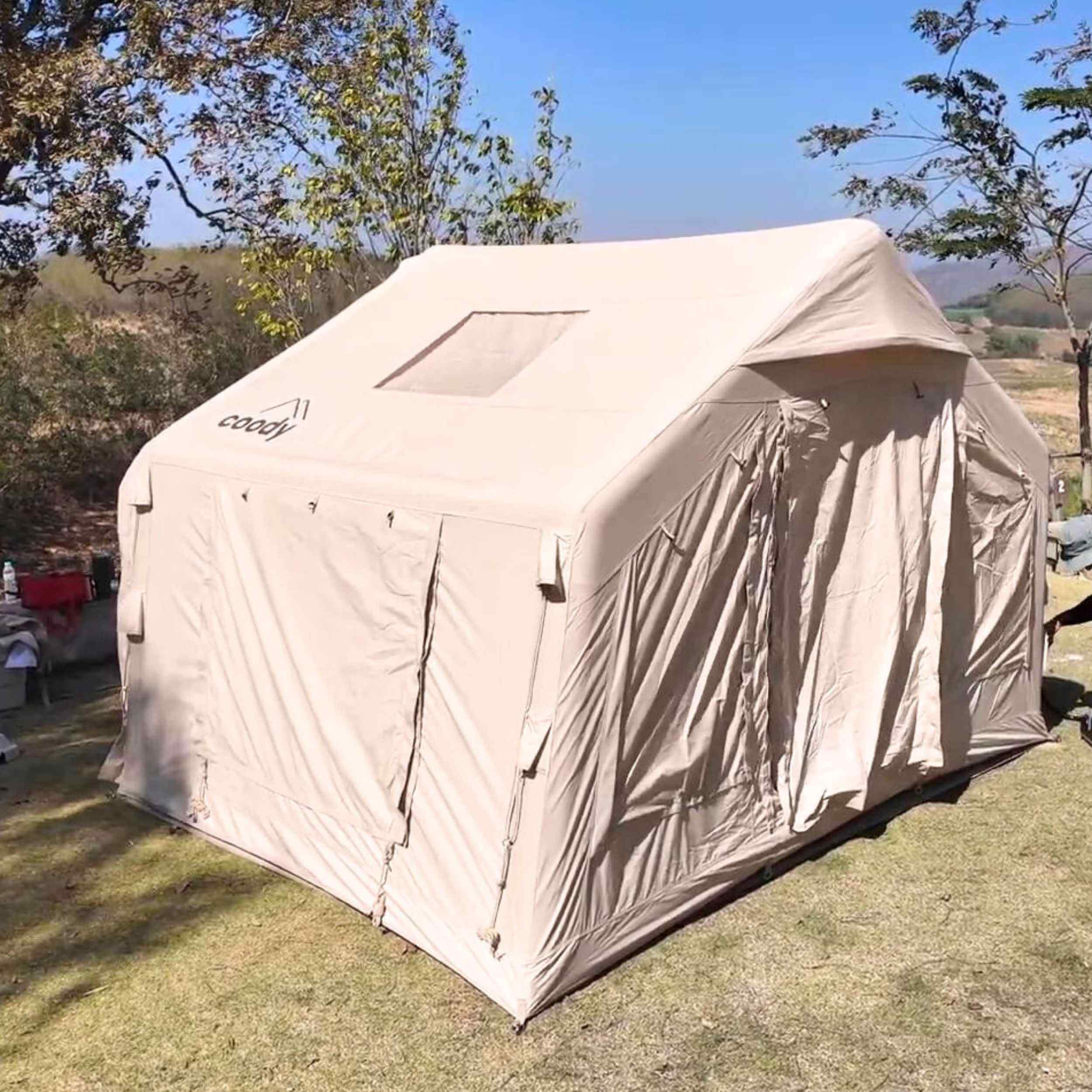 Coody 8.0 Beige Inflatable Tent House for Camping (1-4 person)