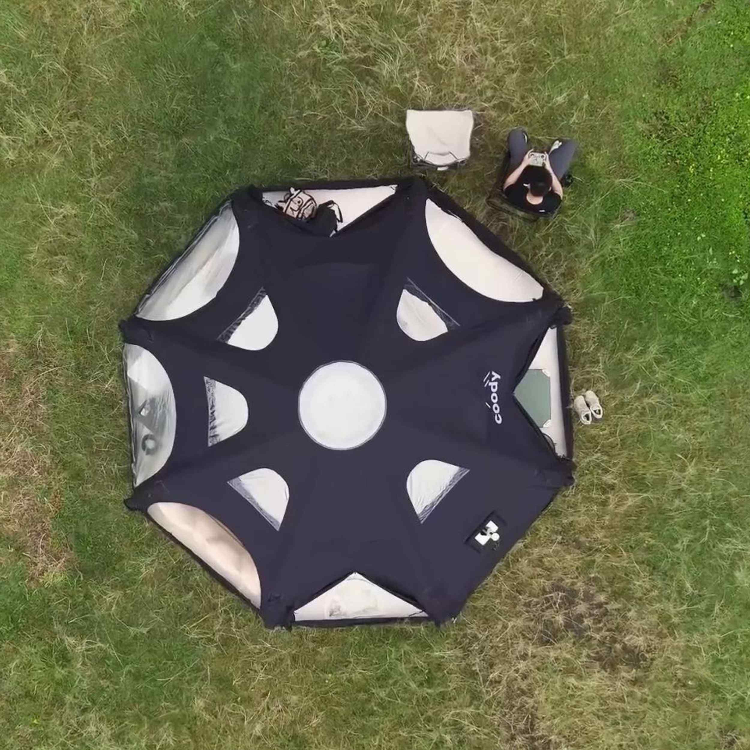 Coody Aurora Dome | RBM Outdoors Inflatable tent Octopus Black for 2-4 person | Backcountry Sportsman