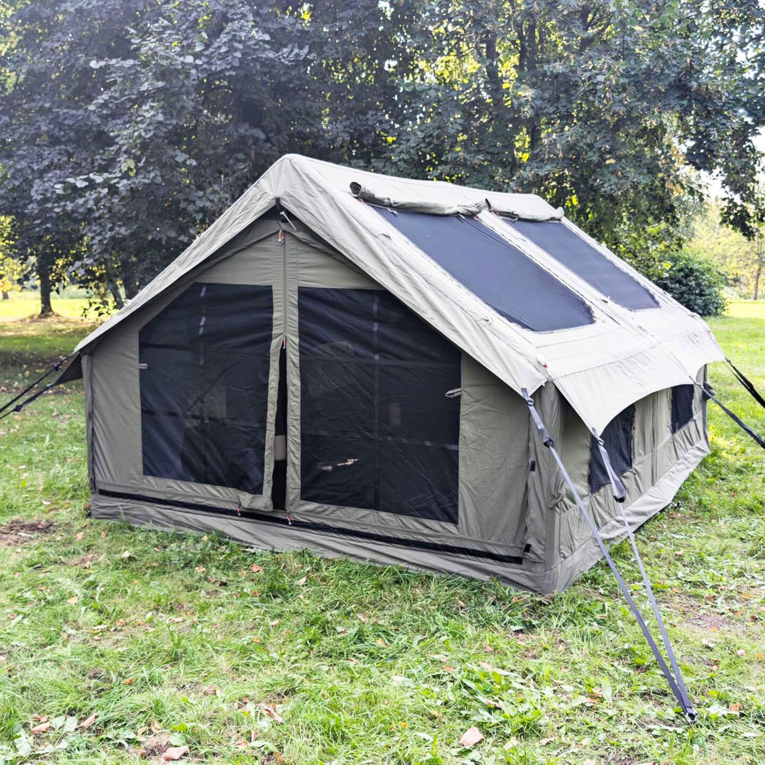 RBM Panda Large Forest Green + Stove Caminus M - Inflatable Tents for Camping with Stove | Backcountry Sportsman