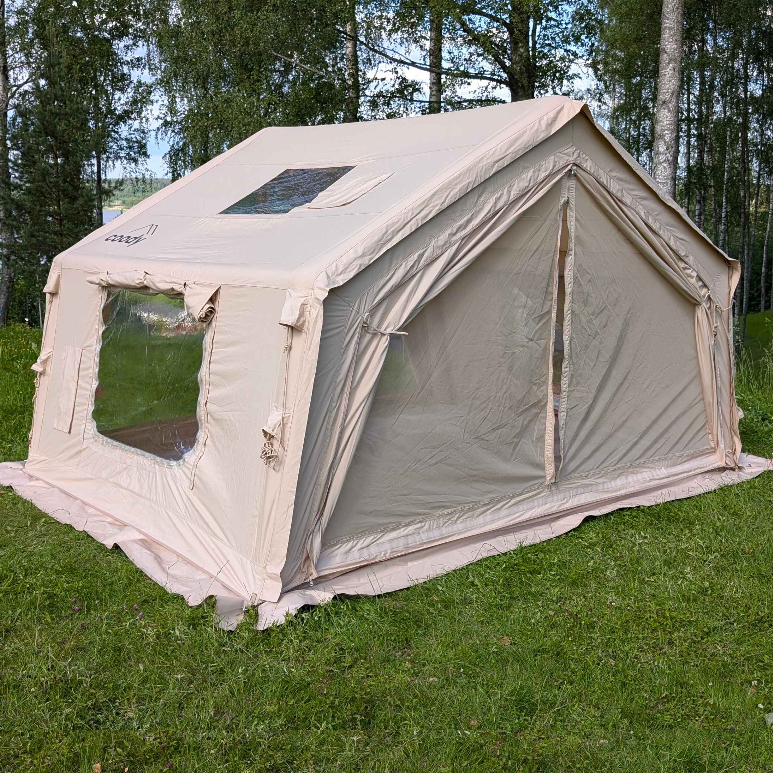 Coody 10.0 Beige+Ground Sheet PVC+Carpet+Electric Pump