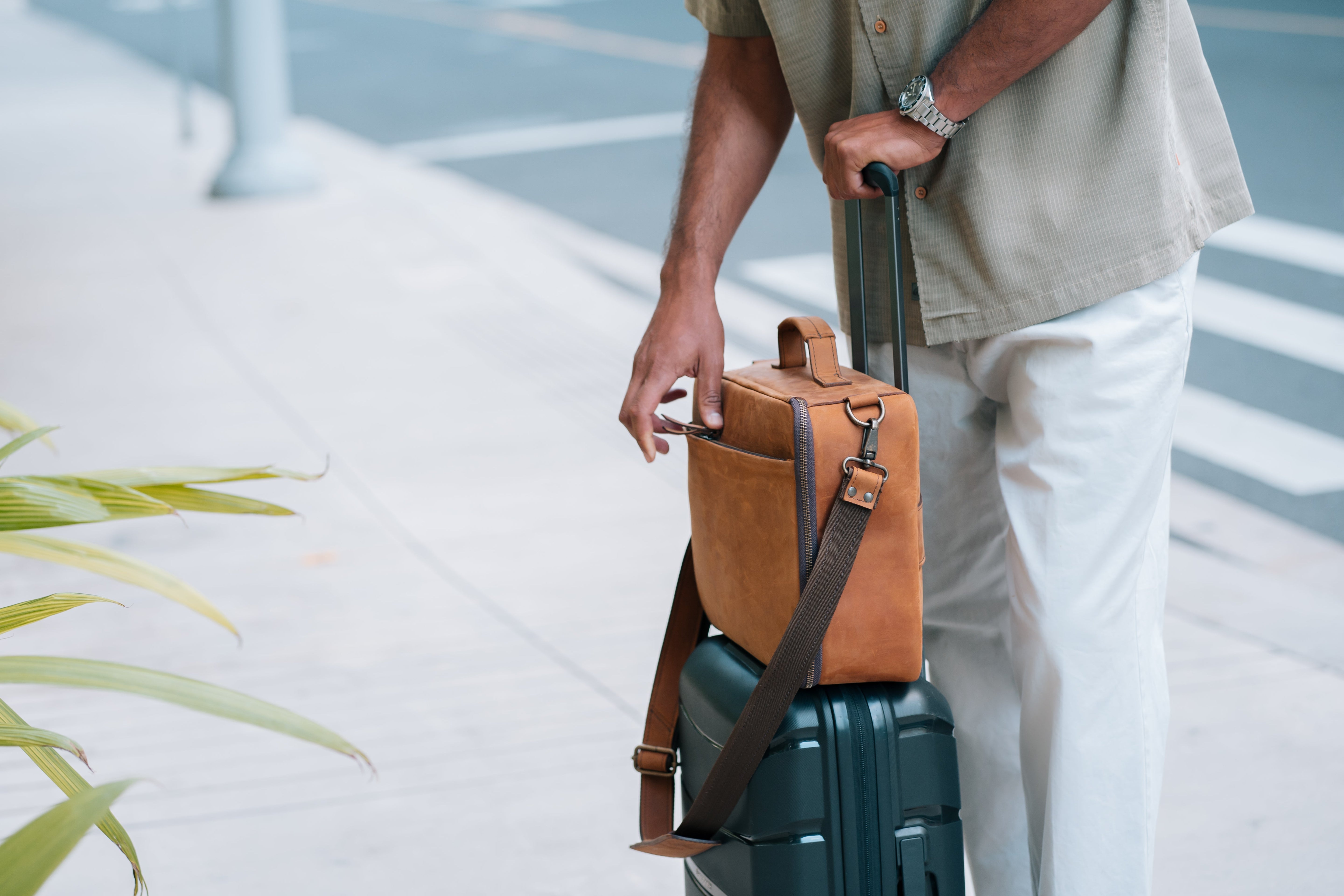 Kenai Leather CPAP Travel Bag