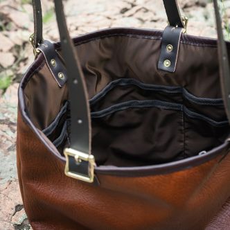 Bison Leather Travel Tote | Backcountry Sportsman