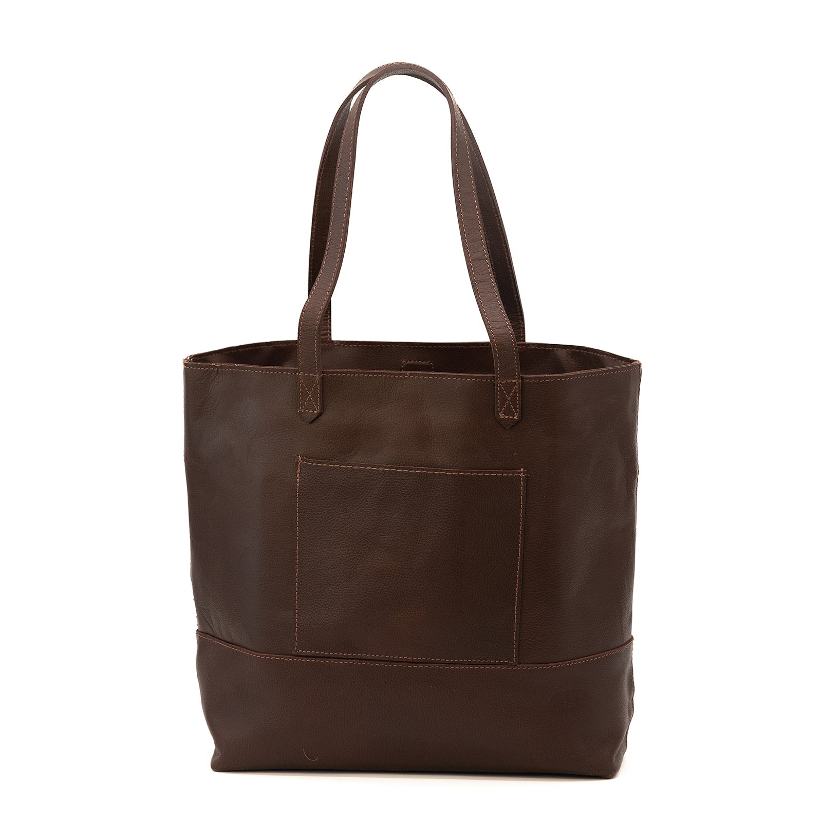 Juneau Leather Tote w/ Pocket