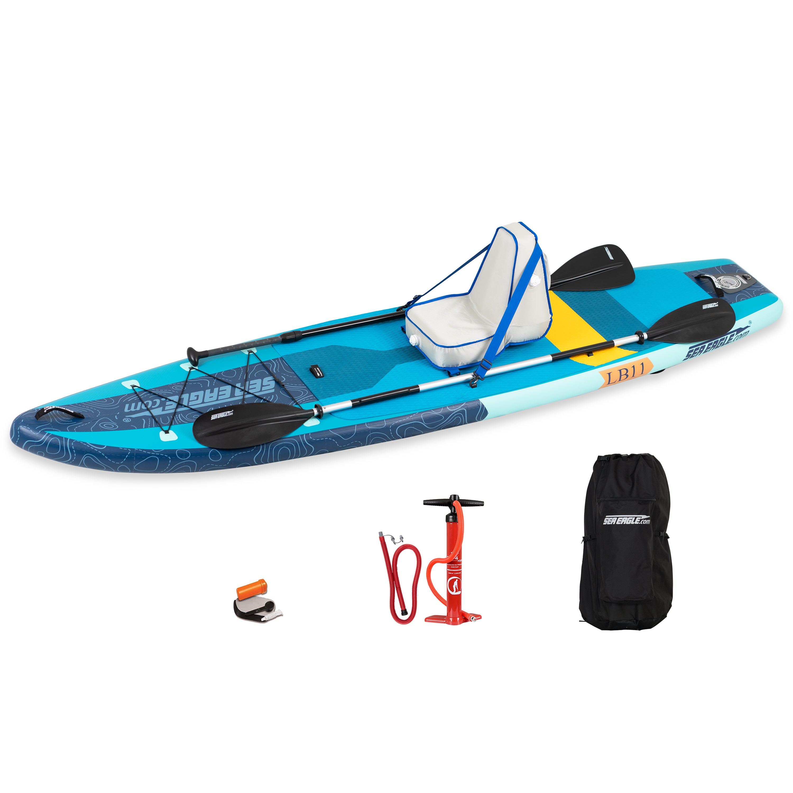 Sea Eagle LB11 LongBoard Basic Package - 11' Inflatable Paddle Board