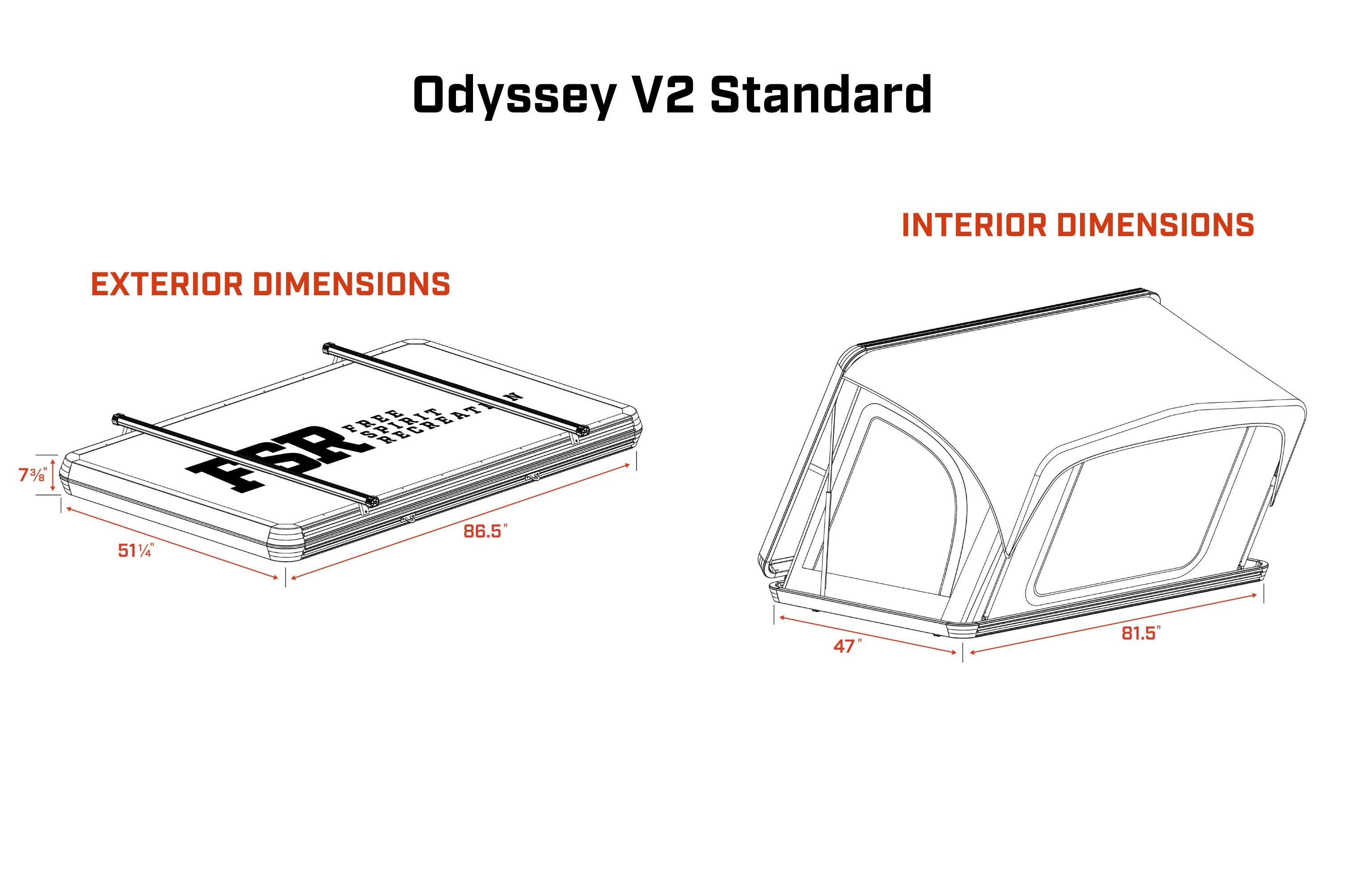 Odyssey V2 Standard - Rooftop Tent | Backcountry Sportsman