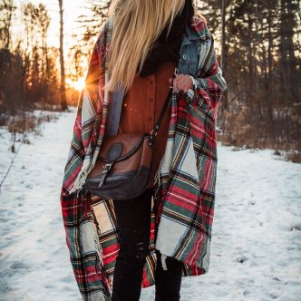 Bison Leather Medium Shell Purse | Backcountry Sportsman