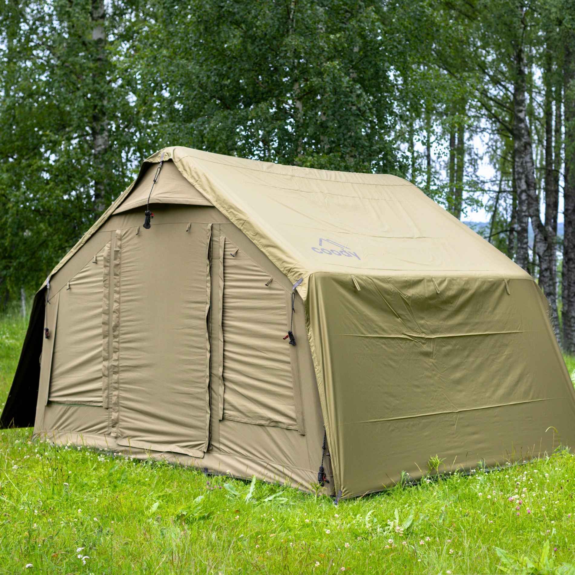 Coody 8.0 Forest Green - Inflatable Tent House for Camping 1-4 person | Backcountry Sportsman