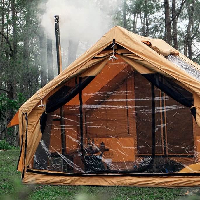 RBM Inflatable tent  Panda Medium Sunny Beige for 1-4 person | Backcountry Sportsman
