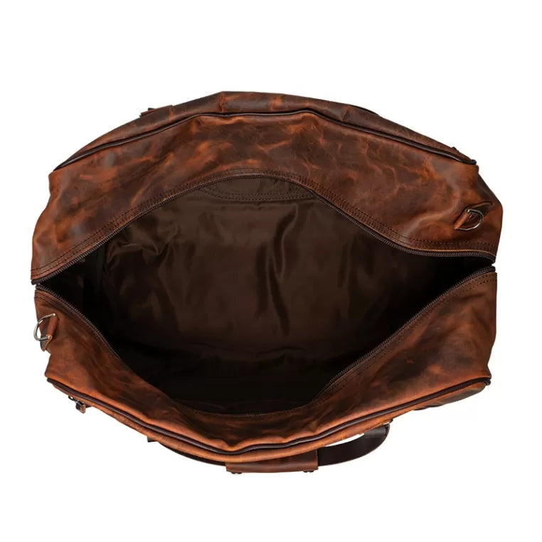 Heritage Leather Weekender Duffel | Backcountry Sportsman